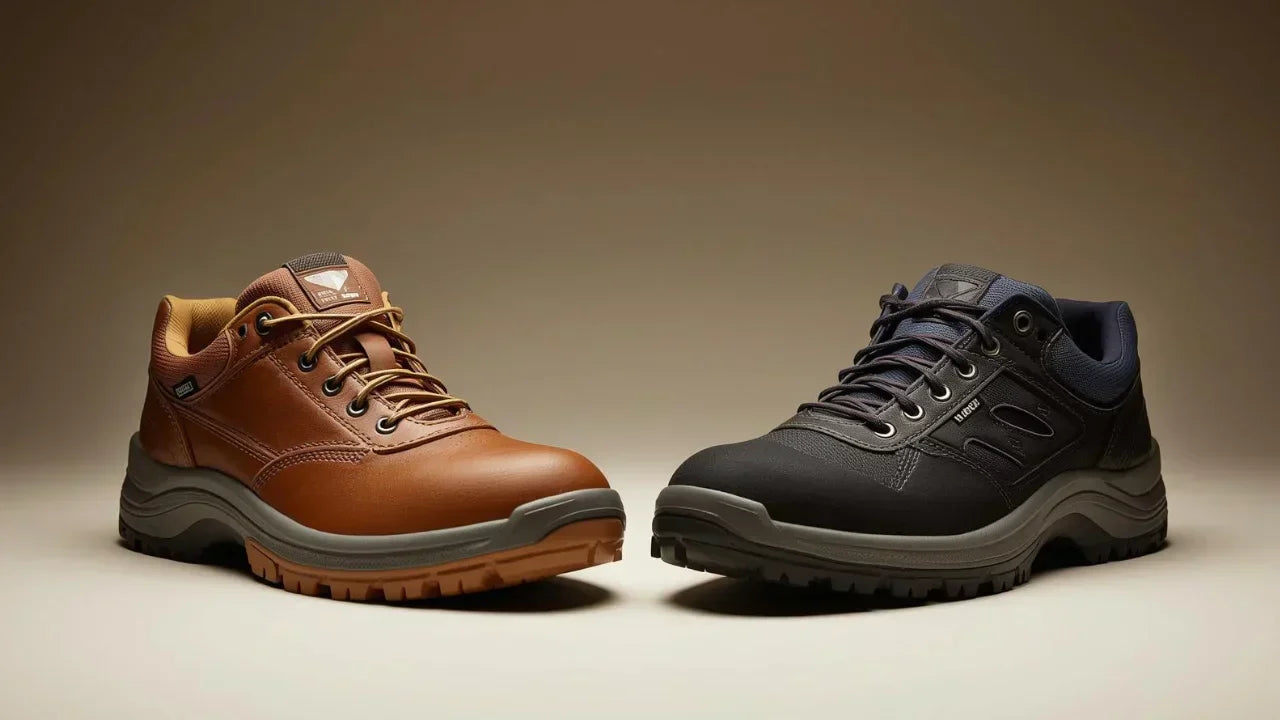 วัสดุหนังแท้กับไมโครไฟเบอร์ในรองเท้าเซฟตี้ แบบไหนเหมาะกับอากาศเมืองไทย